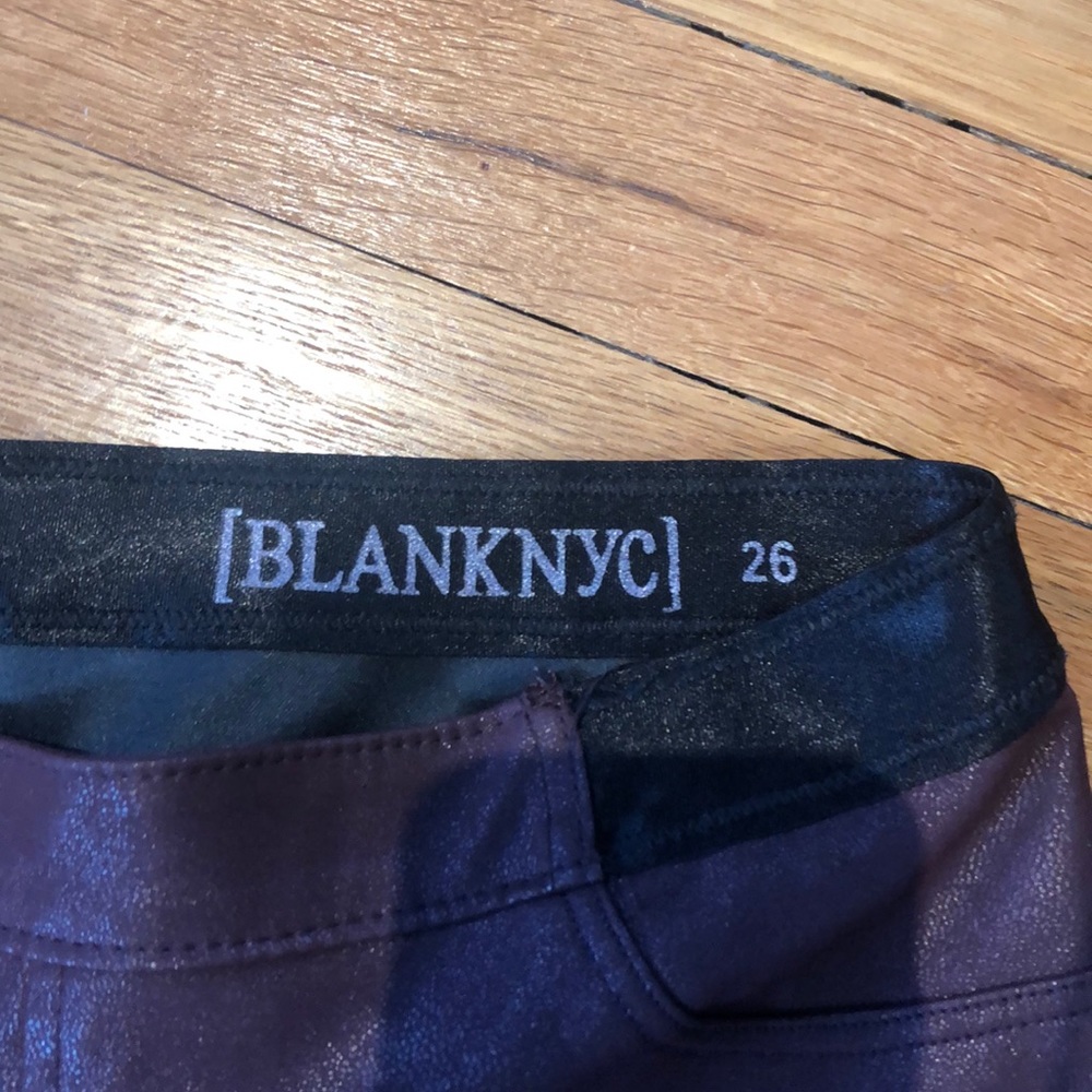 Blank NYC Red Leather Leggings - Picture 4 of 4